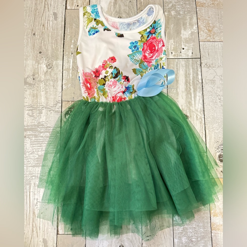 3T Green Tutu Dress